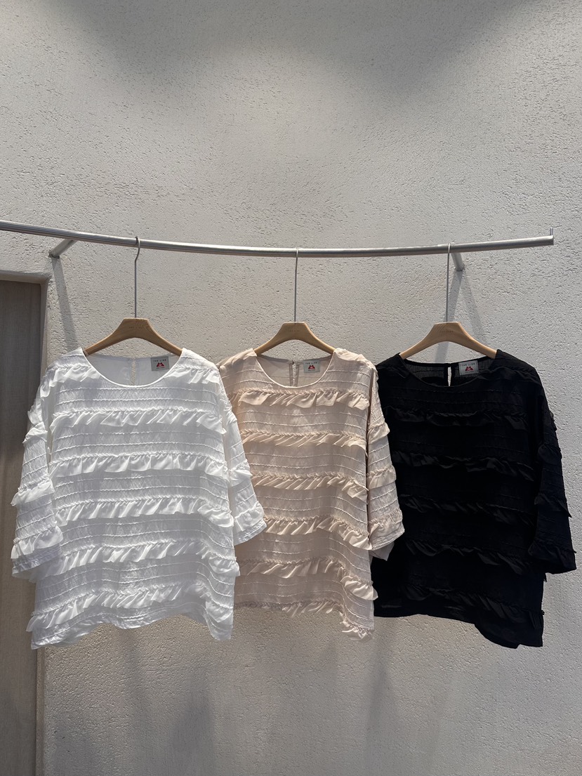 THE LINE-Q韓國直郵女士新品26春夏熱賣26夏季襯衫蕾絲衫THE LINE-Q襯衫/蕾絲衫圖色3左三色