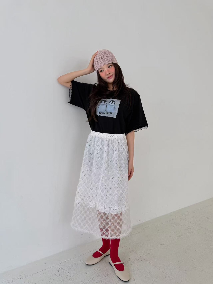 YES韓國東大門代購女士新款時尚熱賣26夏季26春夏半身裙中短裙YES半身裙/中短裙
