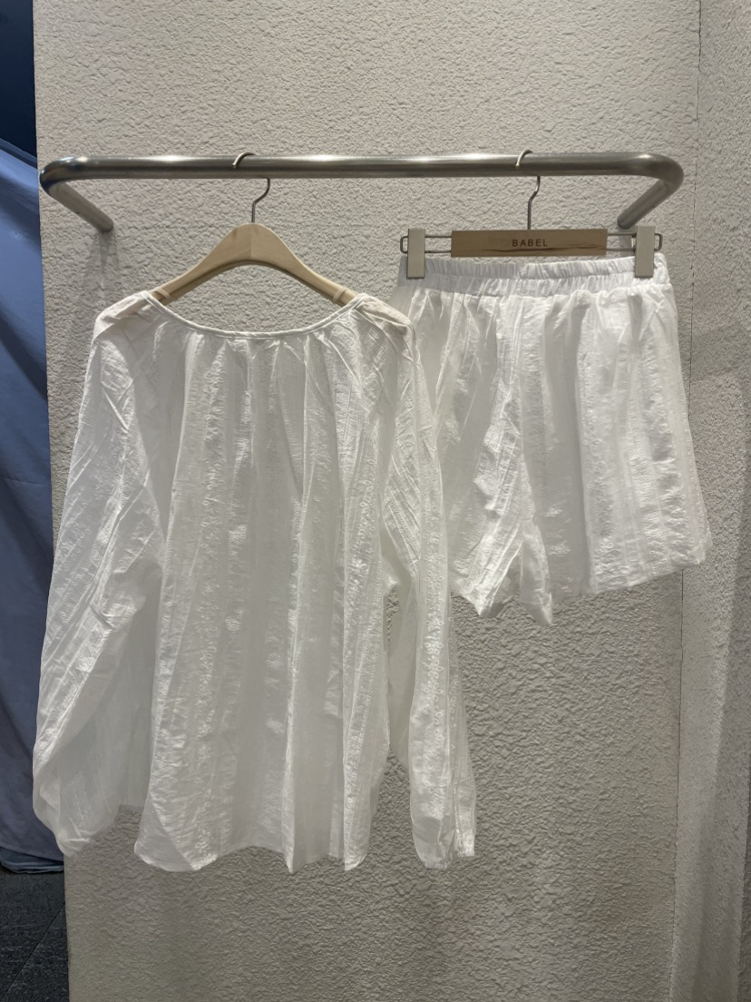 BABEL韓國東大門直郵女裝新款休閑熱賣26夏季套裝套裝蕾絲BABEL套裝