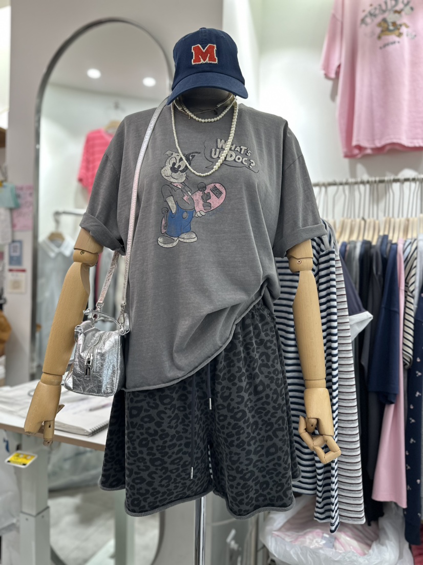 CELLI韓國東大門代購女士新品休閑時尚26夏季人氣短褲豹紋CELLI短褲