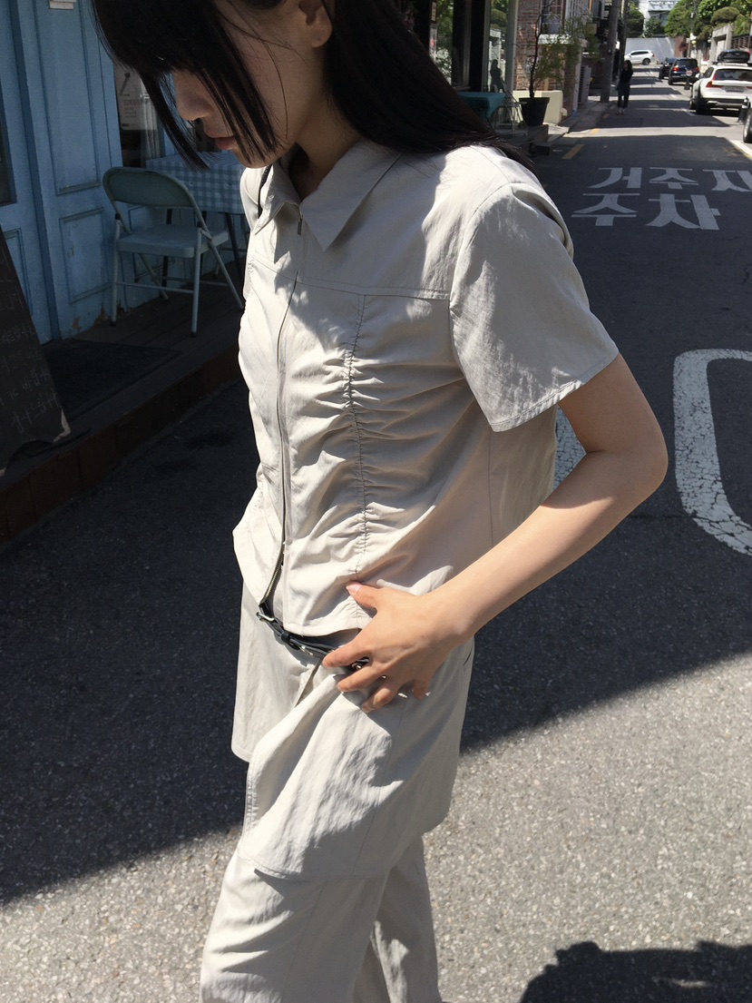 BAKING POWDER韓國東大門直郵女士新品26夏季襯衫蕾絲衫BAKING POWDER襯衫/蕾絲衫
