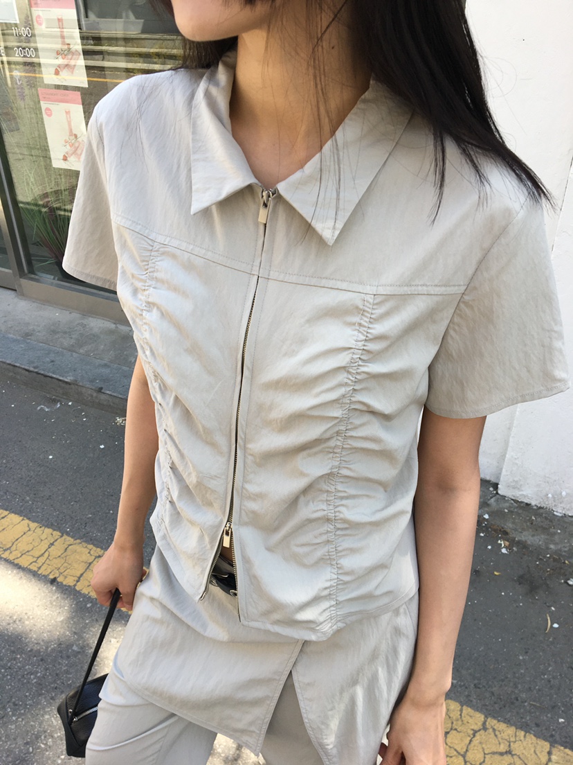 BAKING POWDER韓國東大門直郵女士新品26夏季襯衫蕾絲衫BAKING POWDER襯衫/蕾絲衫