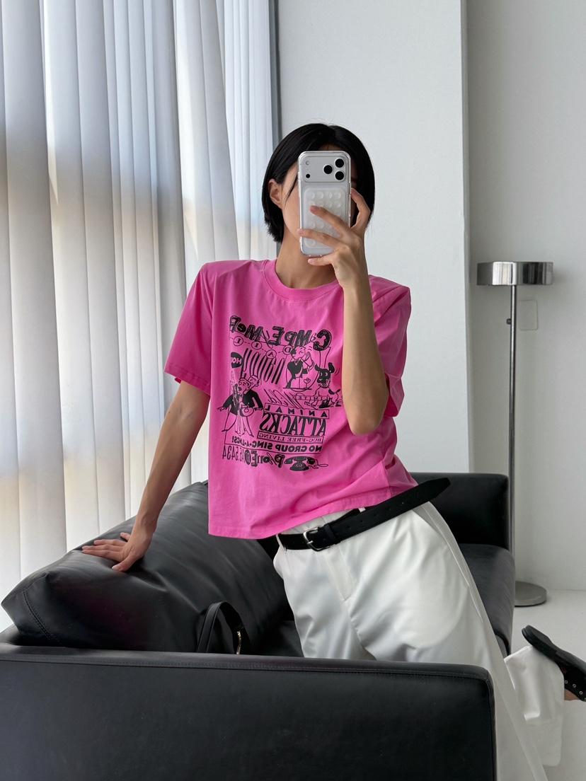 CELEBRITY-A韓國直郵女裝新品26夏季休閑推薦職業26春夏T恤CELEBRITY-AT恤