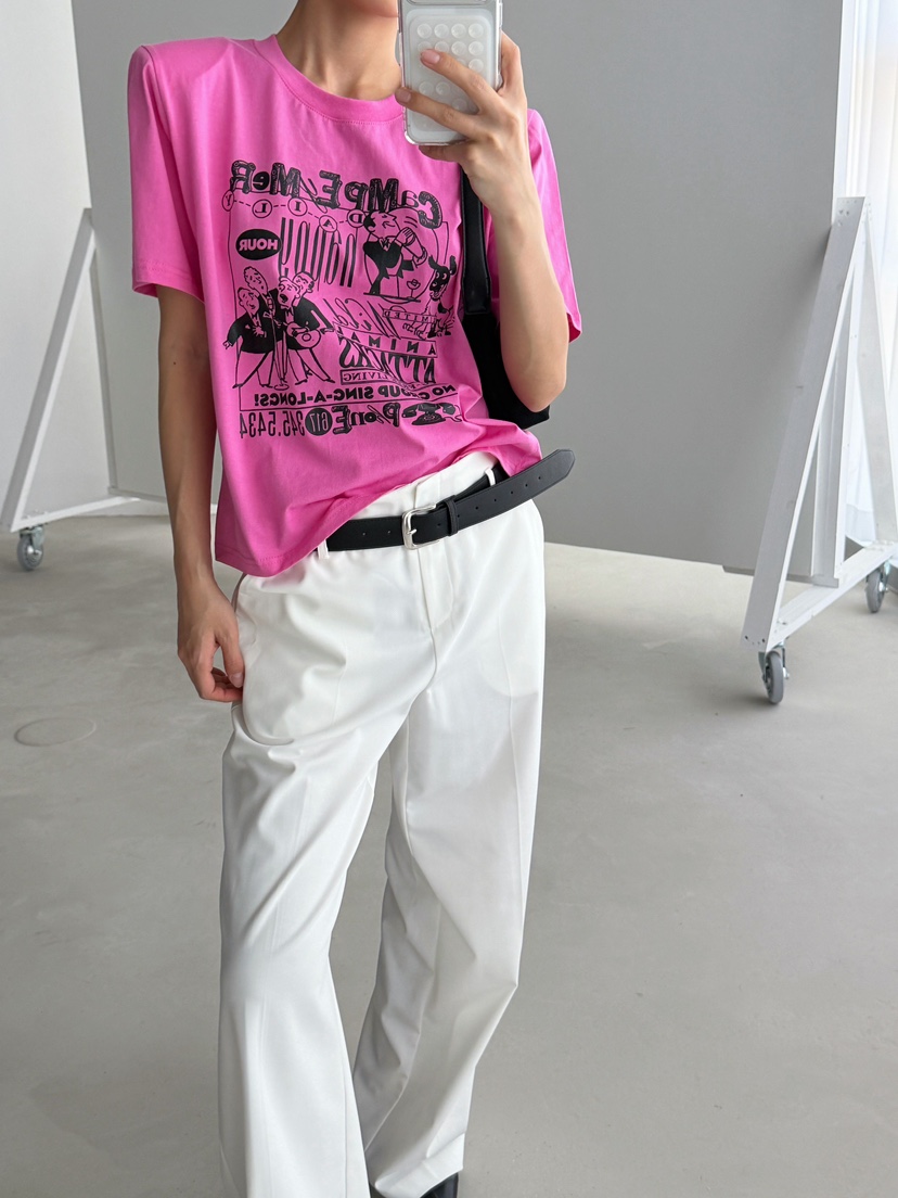 CELEBRITY-A韓國直郵女裝新品26夏季休閑推薦職業26春夏T恤CELEBRITY-AT恤