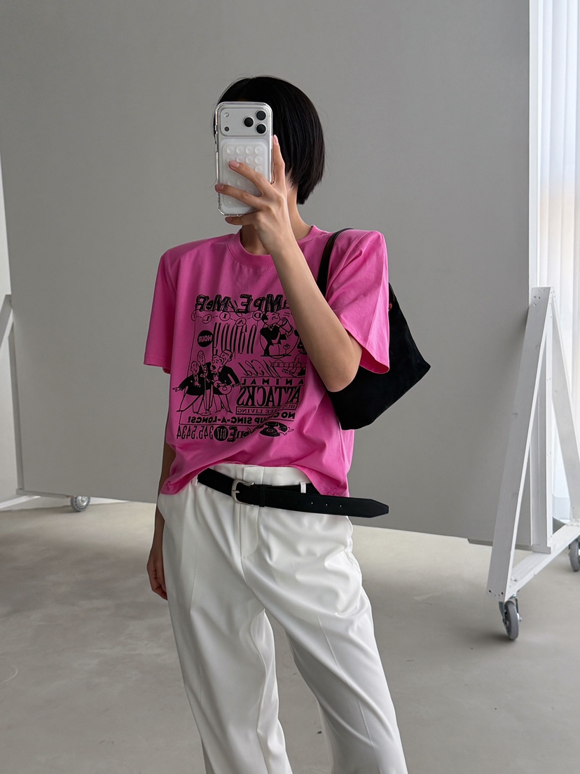 CELEBRITY-A韓國直郵女裝新品26夏季休閑推薦職業26春夏T恤CELEBRITY-AT恤