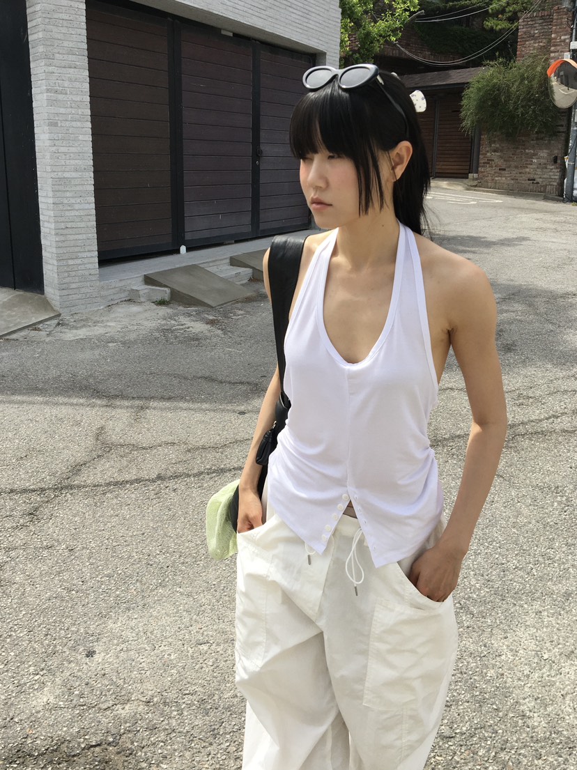 BAKING POWDER韓國代購女士新款26夏季時尚吊帶背心無袖BAKING POWDER吊帶/背心