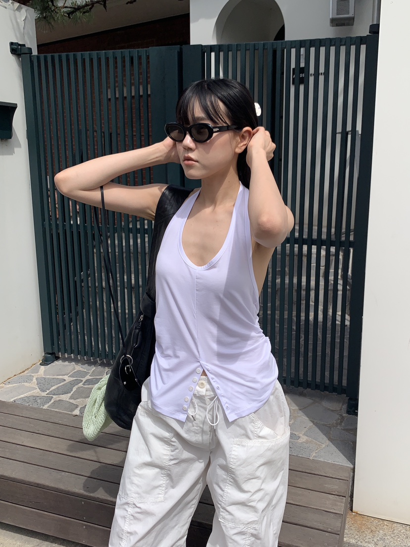 BAKING POWDER韓國代購女士新款26夏季時尚吊帶背心無袖BAKING POWDER吊帶/背心