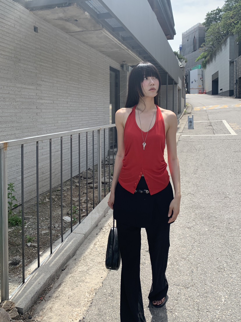 BAKING POWDER韓國代購女士新款26夏季時尚吊帶背心無袖BAKING POWDER吊帶/背心