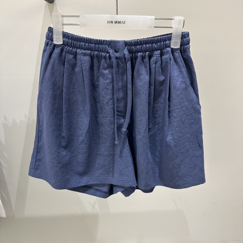 LOW MOMENT韓國直郵實拍女裝新品休閑26春夏熱賣短褲亞麻LOW MOMENT短褲圖色3