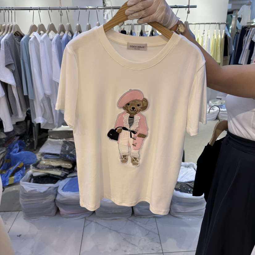 COCO HOLIC韓國東大門直郵女士新品推薦熱賣人氣職業T恤COCO HOLICT恤圖色3