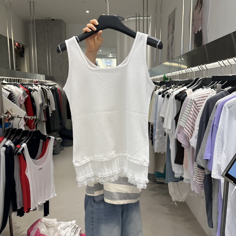 ARTE STUDIO/ATTENTION EDITORIAL韓國直郵女裝新品26春夏吊帶背心華夫格無袖ARTE Studio吊帶/背心圖色1