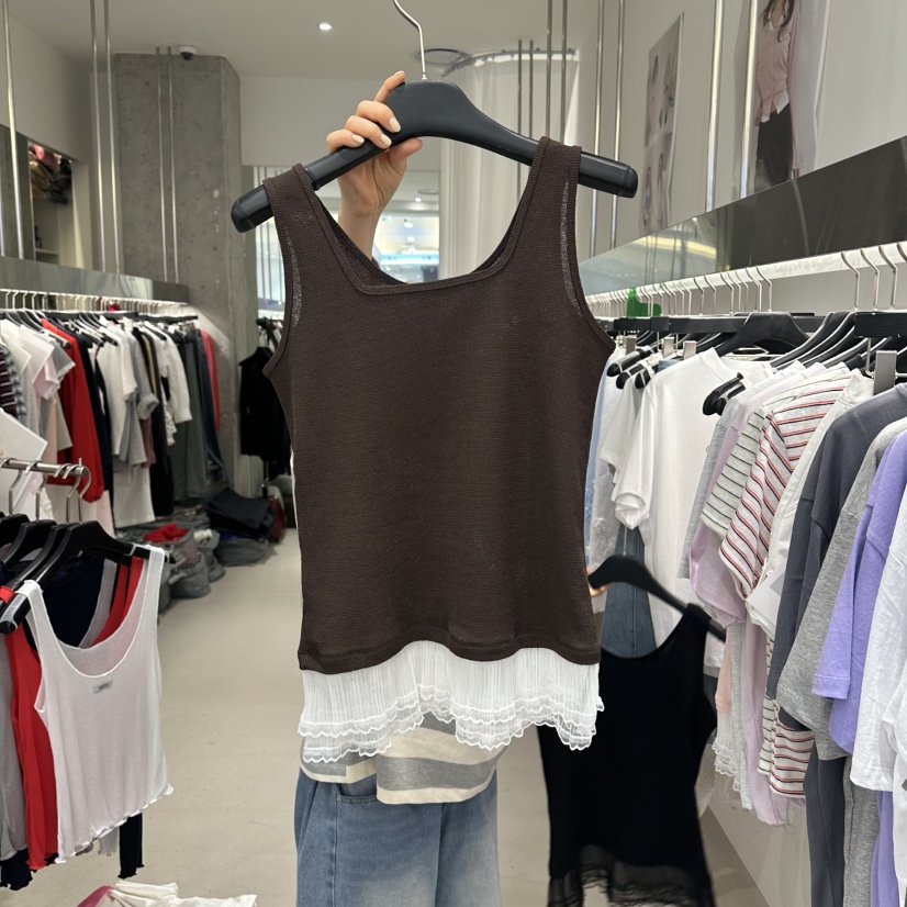 ARTE STUDIO/ATTENTION EDITORIAL韓國直郵女裝新品26春夏吊帶背心華夫格無袖ARTE Studio吊帶/背心圖色3
