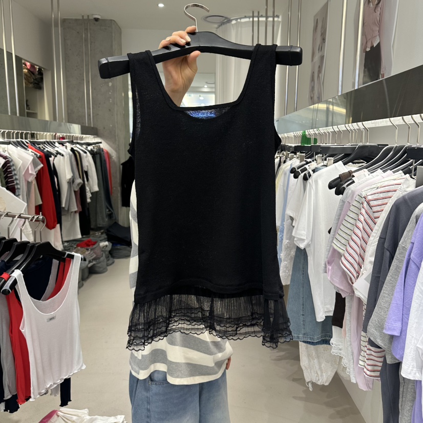 ARTE STUDIO/ATTENTION EDITORIAL韓國直郵女裝新品26春夏吊帶背心華夫格無袖ARTE Studio吊帶/背心圖色4