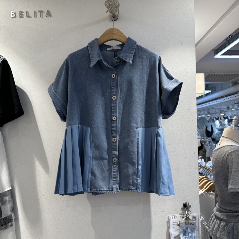 BELITA韓國東大門代購女裝新款時尚推薦26春夏襯衫蕾絲衫BELITA襯衫/蕾絲衫圖色1