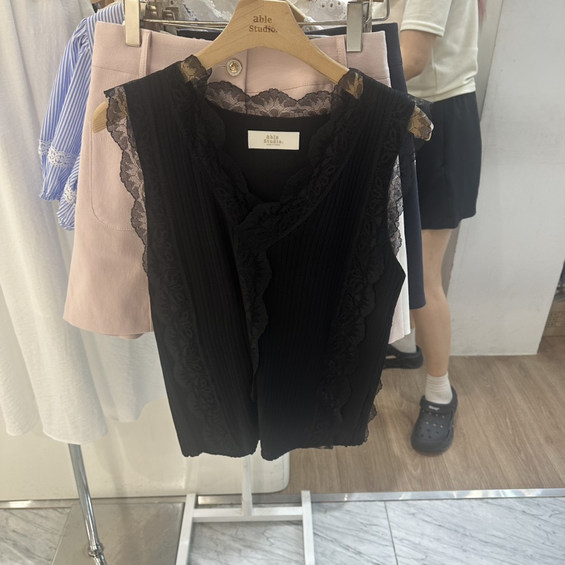 ABLESTUDIO韓國代購女士新款26夏季人氣時尚熱賣吊帶背心ABLESTUDIO吊帶/背心圖色2