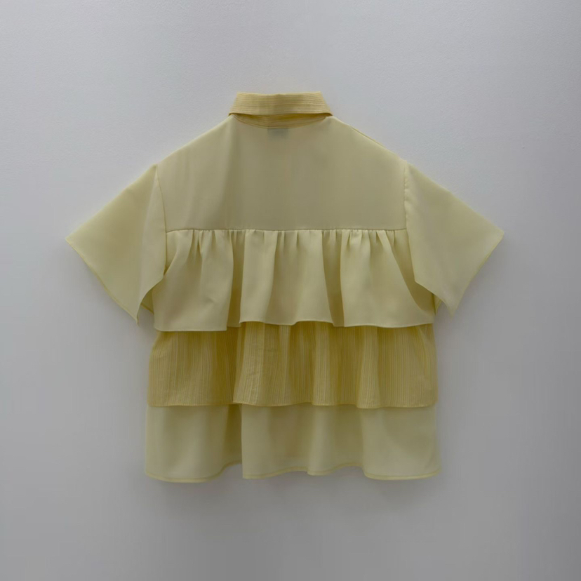 RUMBA韓國東大門代購女裝新品26夏季推薦熱賣26春夏襯衫蕾絲衫RUMBA襯衫/蕾絲衫