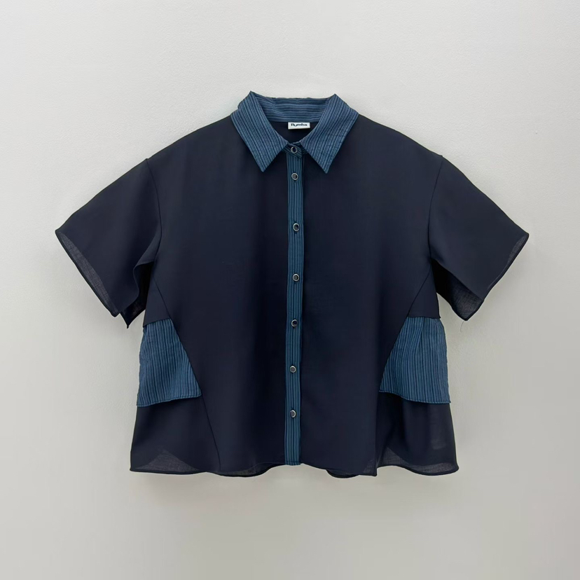 RUMBA韓國東大門代購女裝新品26夏季推薦熱賣26春夏襯衫蕾絲衫RUMBA襯衫/蕾絲衫圖色2