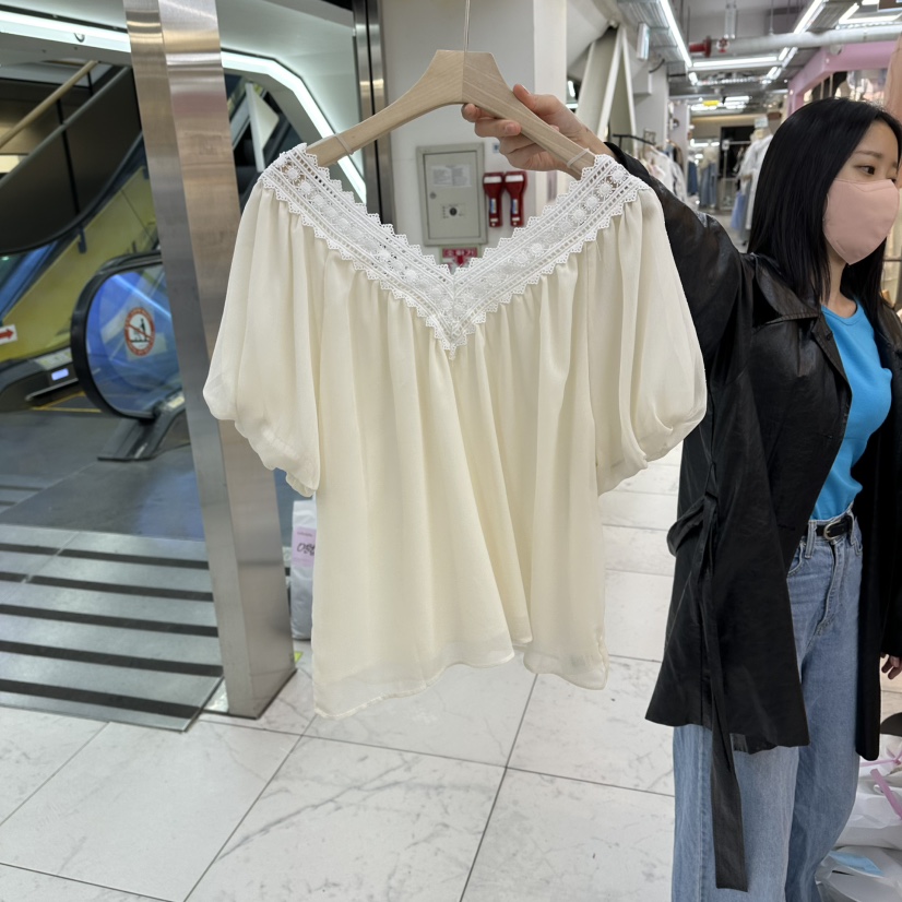 FLYFLY/LULULALLA/LIVE韓國直郵女裝新品職業襯衫蕾絲衫FLYFLY/LULULALLA/LIVE襯衫/蕾絲衫