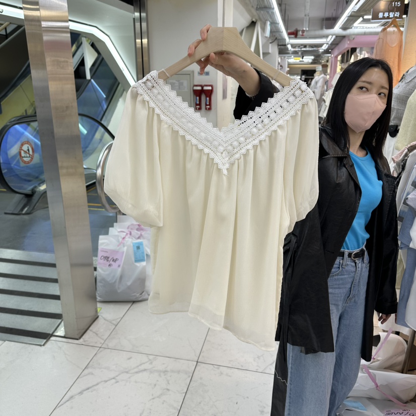 FLYFLY/LULULALLA/LIVE韓國直郵女裝新品職業襯衫蕾絲衫FLYFLY/LULULALLA/LIVE襯衫/蕾絲衫圖色2
