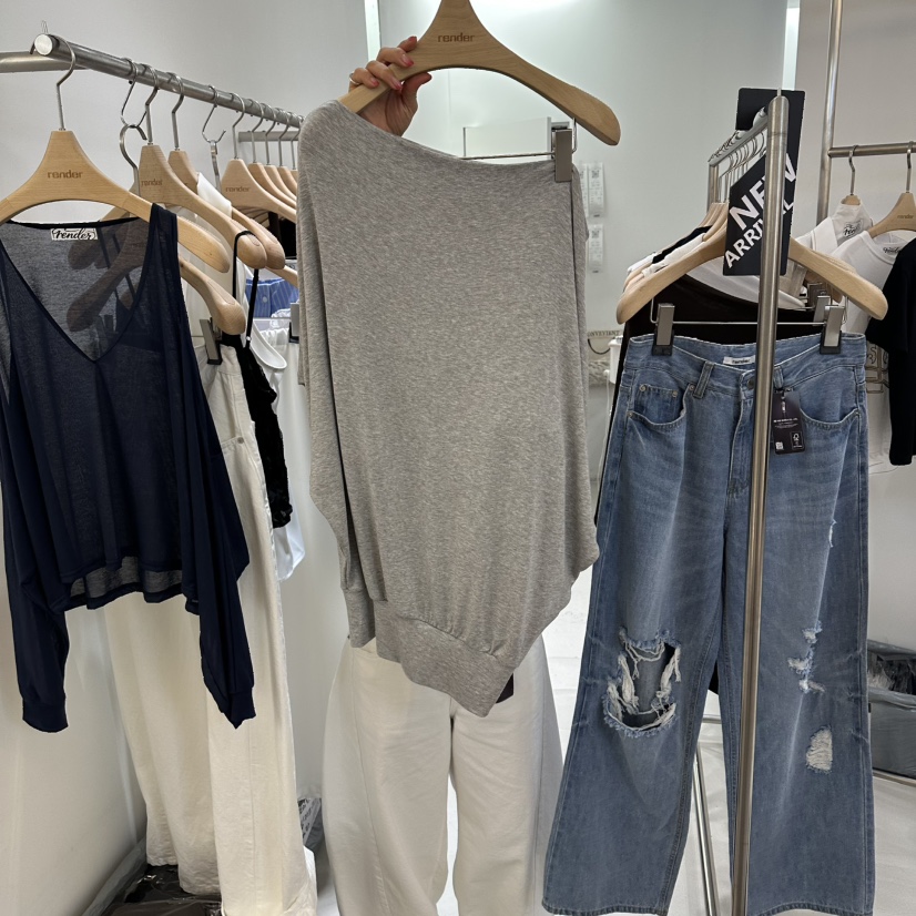 RENDER韓國直郵女士新品熱賣職業26春夏休閑推薦時尚人氣T恤RENDERT恤圖色1