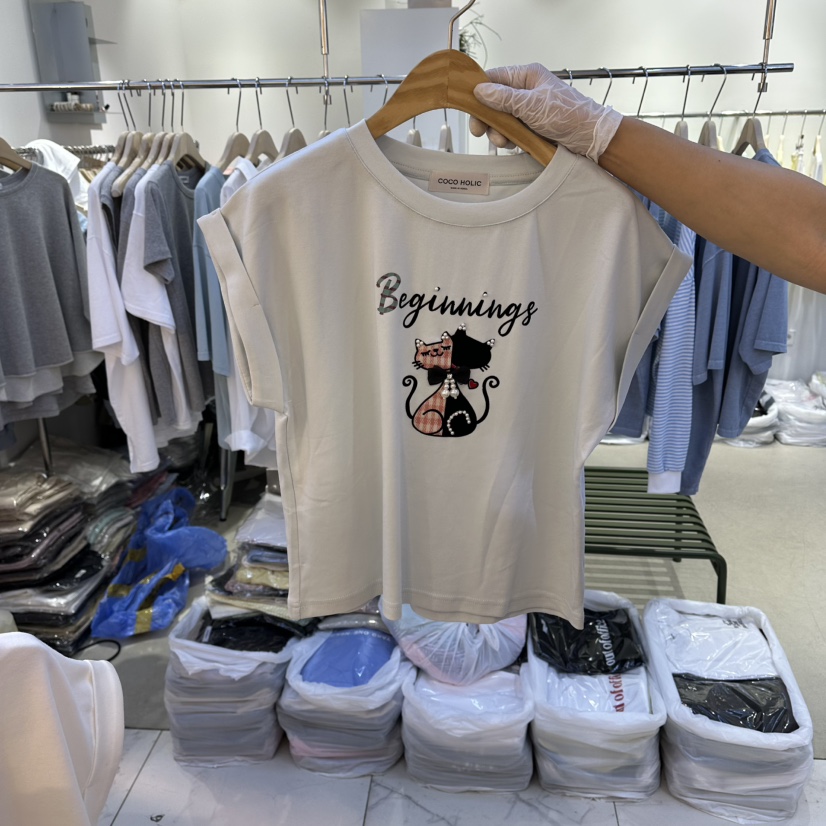 COCO HOLIC韓國直郵女裝新款26春夏休閑職業熱賣推薦T恤COCO HOLICT恤圖色3
