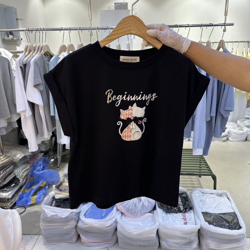 COCO HOLIC韓國直郵女裝新款26春夏休閑職業熱賣推薦T恤COCO HOLICT恤圖色4