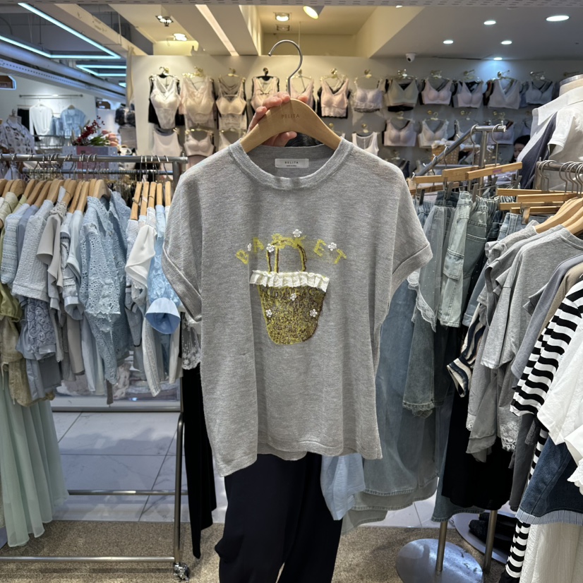 BELITA韓國代購女裝新款人氣26春夏推薦26夏季T恤不含項鏈BELITAT恤圖色3