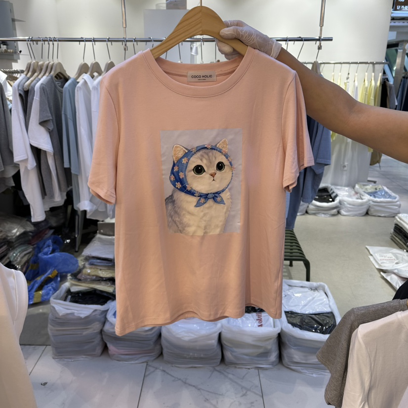 COCO HOLIC韓國東大門代購女裝新品熱賣26夏季休閑職業T恤COCO HOLICT恤圖色1