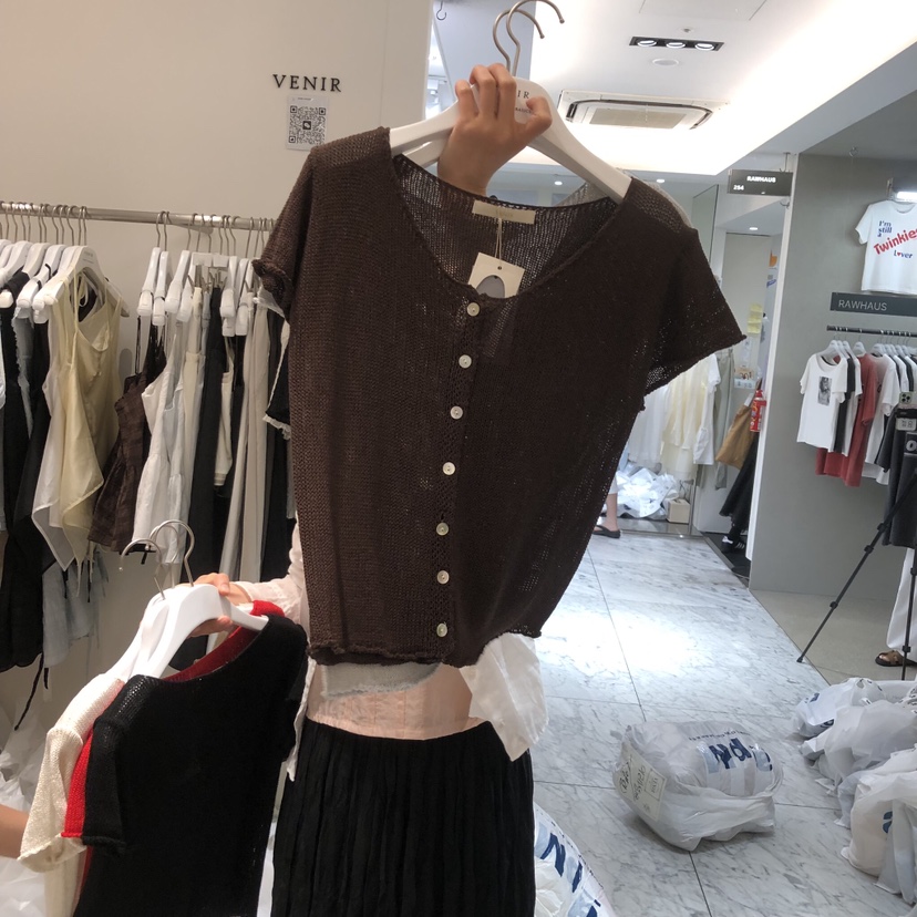 VENIR-a韓國代購女士新款休閑熱賣推薦人氣26夏季針織衫VENIR-a針織衫圖色4
