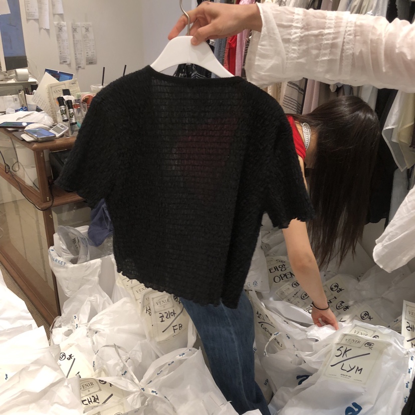VENIR-a韓國代購女裝新品26春夏休閑職業人氣推薦26夏季開衫VENIR-a開衫