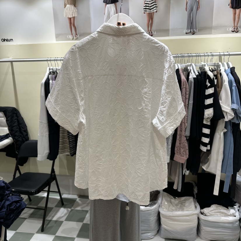 OREUM韓國東大門直郵女裝新品職業26春夏26夏季襯衫蕾絲衫OREUM襯衫/蕾絲衫