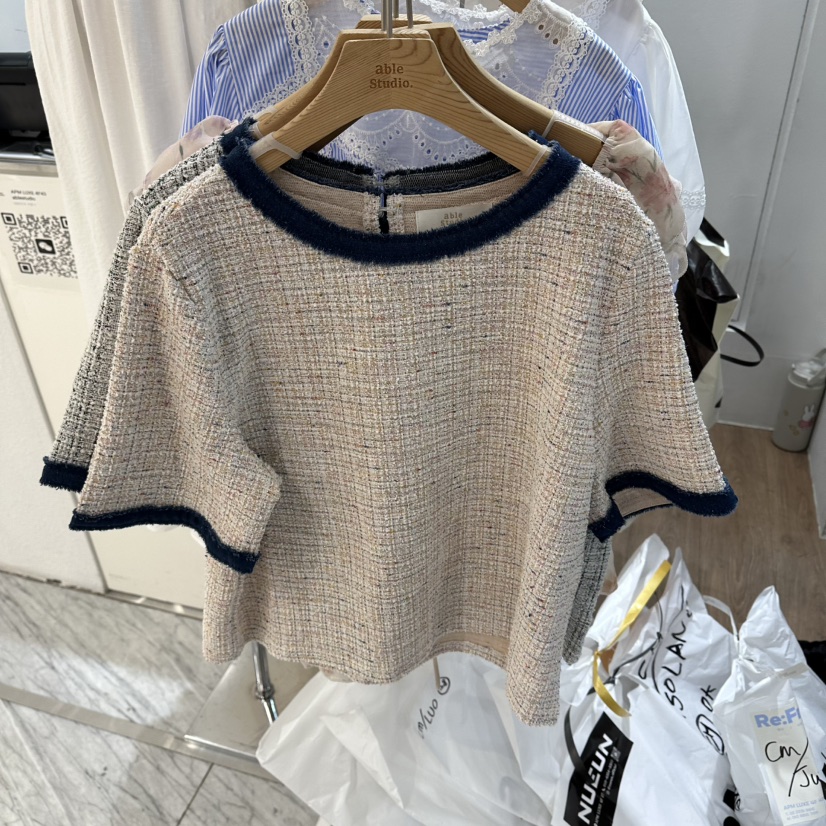 ABLESTUDIO韓國代購女裝新款26夏季熱賣人氣26春夏職業T恤ABLESTUDIOT恤圖色1