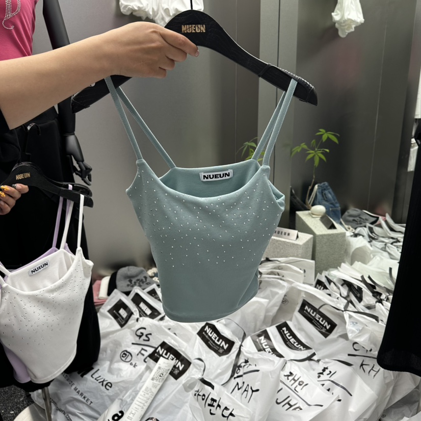 NUEUN東大門實拍韓國女士新款休閑26春夏熱賣人氣吊帶背心NUEUN/SEEOT吊帶/背心圖色2