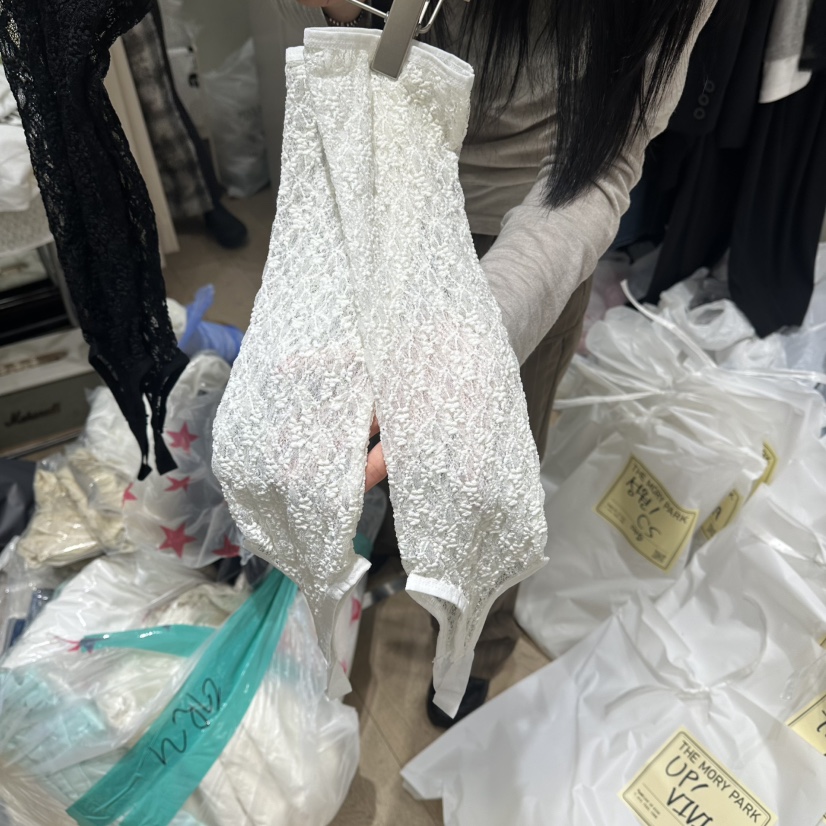 THEMORYPARK東大門實拍韓國女裝新款26春夏熱賣時尚襪子蕾絲THE MORY PARK襪子圖色1
