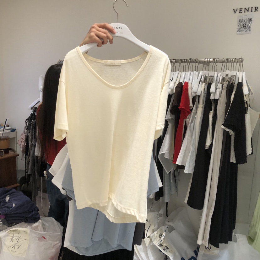 VENIR-a韓國直郵實拍女裝新品休閑時尚人氣推薦26春夏T恤VENIR-aT恤圖色1