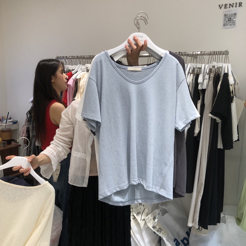 VENIR-a韓國直郵實拍女裝新品休閑時尚人氣推薦26春夏T恤VENIR-aT恤圖色2