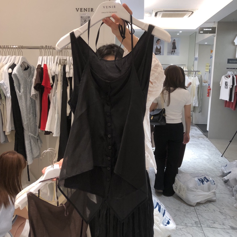 VENIR-a韓國東大門直郵女士新款時尚人氣吊帶背心假兩件VENIR-a吊帶/背心圖色4