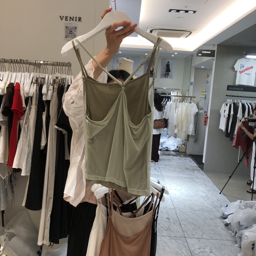 VENIR-a韓國代購女士新品推薦休閑時尚職業吊帶背心假兩件VENIR-a吊帶/背心