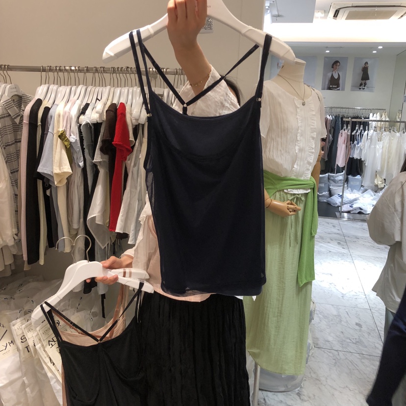 VENIR-a韓國代購女士新品推薦休閑時尚職業吊帶背心假兩件VENIR-a吊帶/背心圖色5