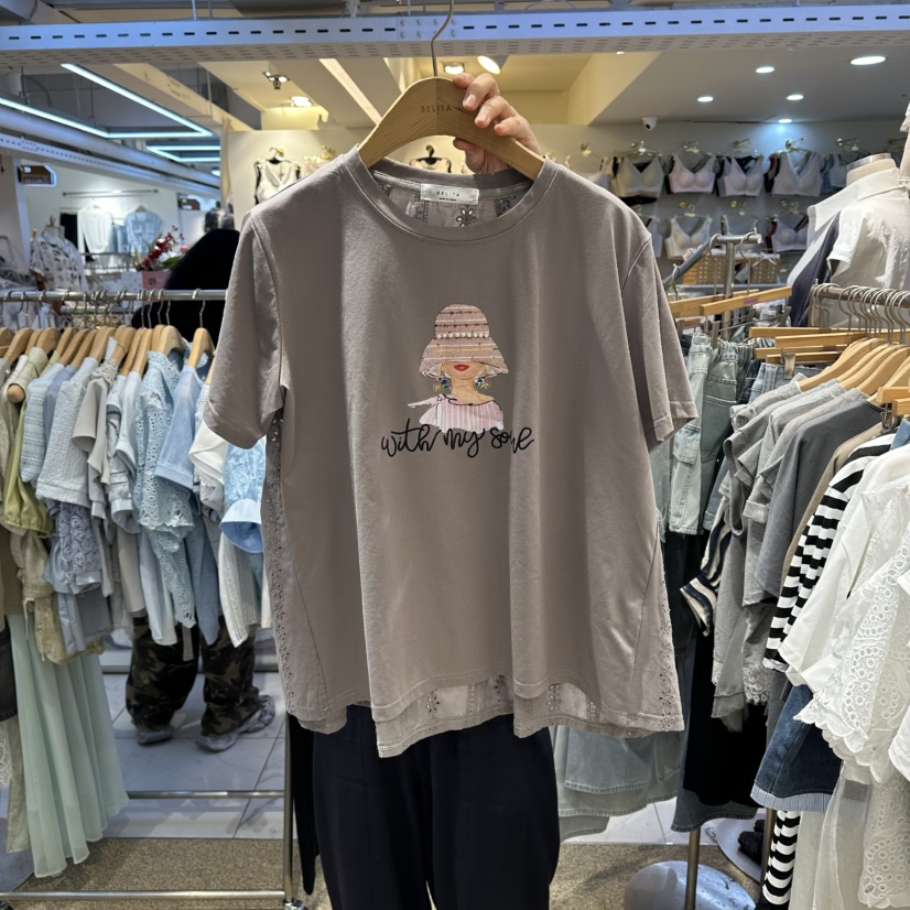 BELITA韓國東大門直郵女士新品休閑時尚推薦26夏季熱賣T恤BELITAT恤圖色3