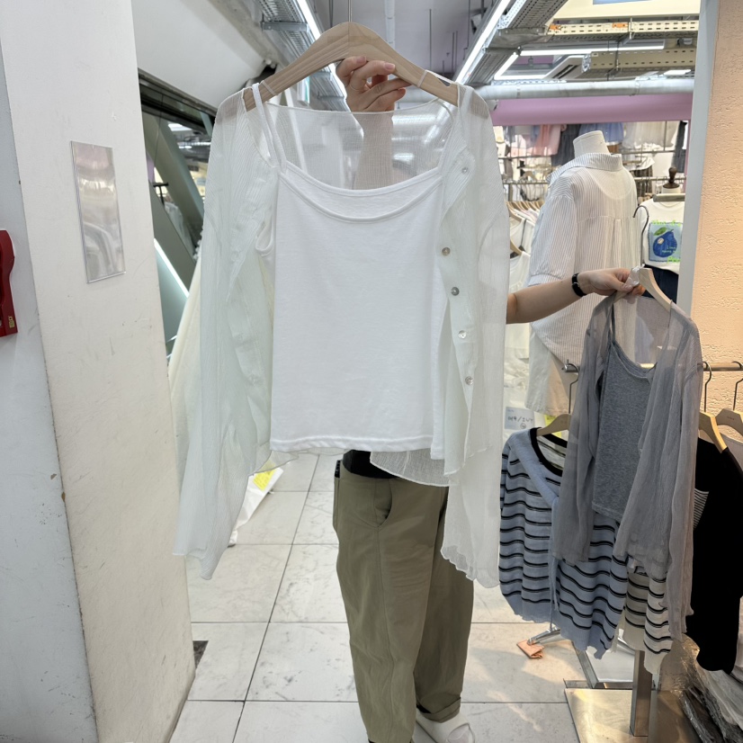 FLYFLY/LULULALLA/LIVE韓國直郵實拍女裝新品熱賣套裝套裝褶皺FLYFLY/LULULALLA/LIVE套裝圖色2