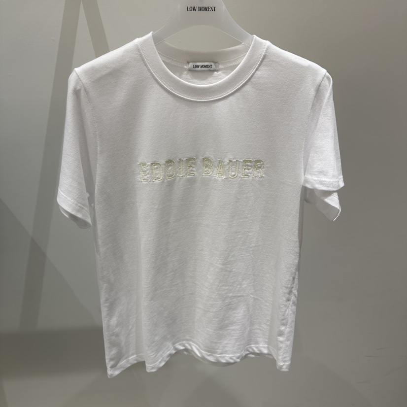 LOW MOMENT韓國東大門直郵女裝新品人氣休閑26夏季26春夏T恤LOW MOMENTT恤圖色1