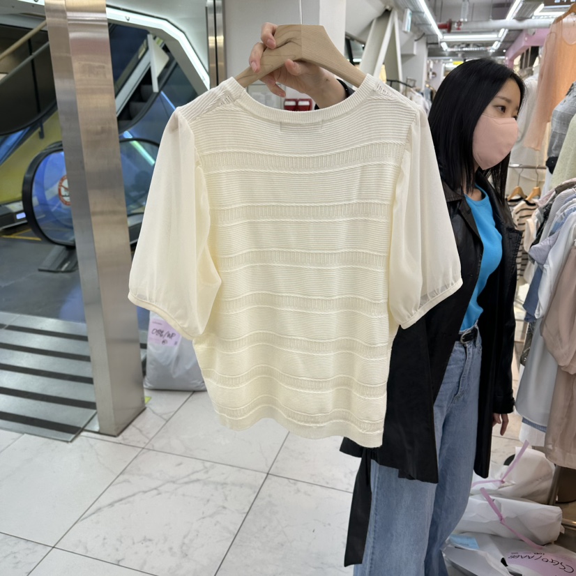 FLYFLY/LULULALLA/LIVE韓國直郵實拍女士新品職業針織衫雪紡FLYFLY/LULULALLA/LIVE針織衫
