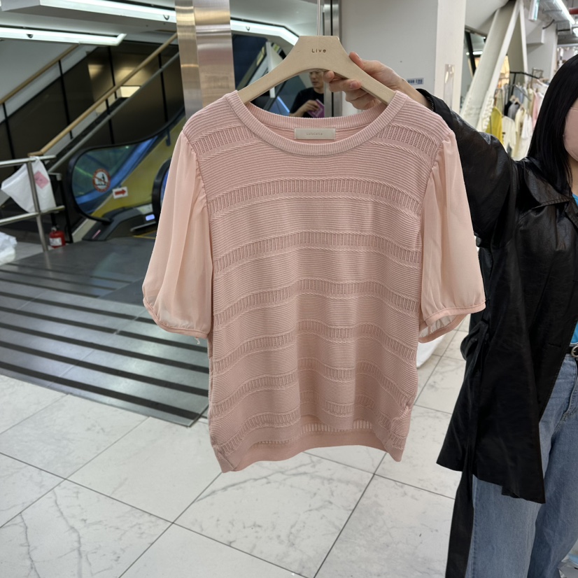 FLYFLY/LULULALLA/LIVE韓國直郵實拍女士新品職業針織衫雪紡FLYFLY/LULULALLA/LIVE針織衫圖色1