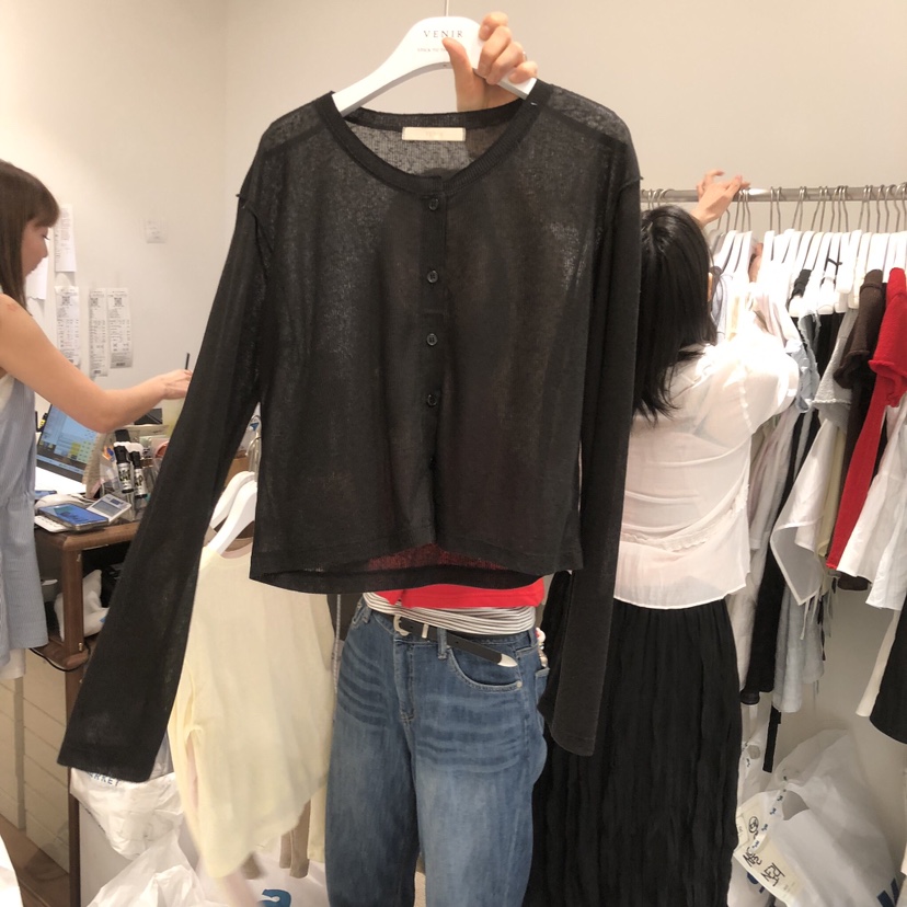 VENIR-a韓國東大門代購女裝新款26春夏熱賣人氣休閑開衫VENIR-a開衫圖色1