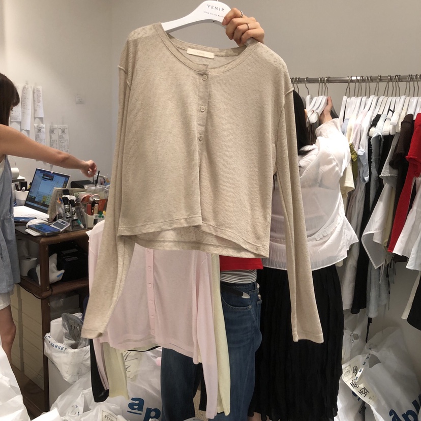 VENIR-a韓國東大門代購女裝新款26春夏熱賣人氣休閑開衫VENIR-a開衫圖色2