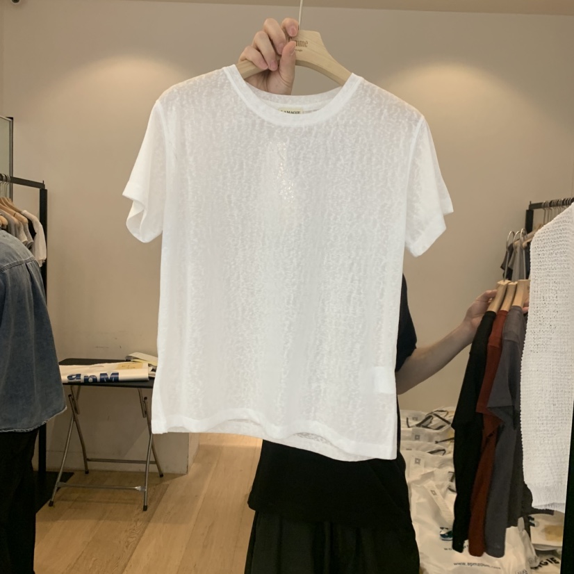LA MAGIE FEMME韓國東大門代購女士新品職業熱賣T恤天絲Lamagie FemmeT恤圖色1