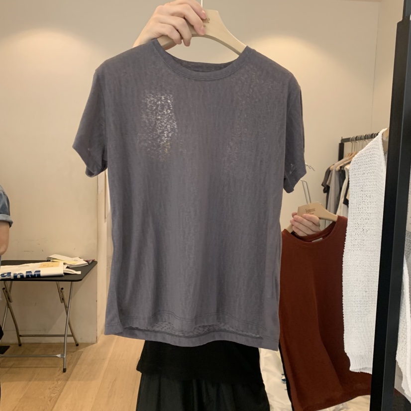 LA MAGIE FEMME韓國東大門代購女士新品職業熱賣T恤天絲Lamagie FemmeT恤圖色2