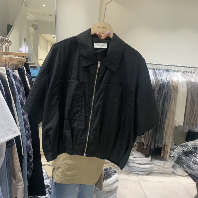 NAVYBURST韓國代購女士新品熱賣時尚人氣推薦26夏季夾克拉鏈NAVY BURST夾克圖色2