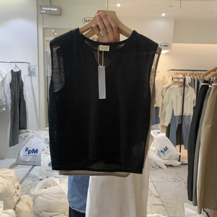 LA MAGIE FEMME韓國直郵實拍女士新品推薦時尚吊帶背心Lamagie Femme吊帶/背心圖色2